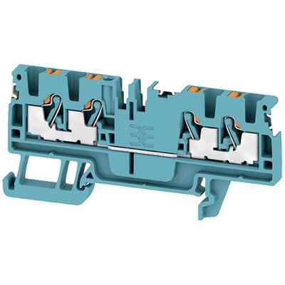 Weidmüller 2674760000 Doorgangsserieklem Push-In-klem, Steekaansluiting Blauw 100 stuk(s)