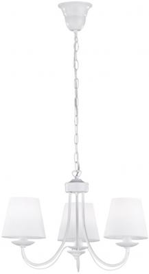 Trio Witte landelijke kroonluchterCortez 3-lichts 47cm - 110600331