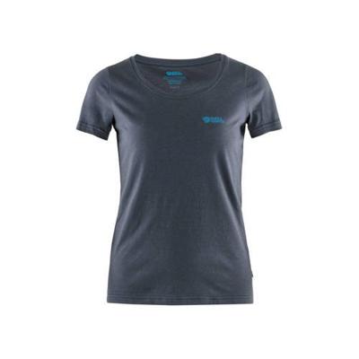 Fjallraven Logo T-shirt Dames Blauw