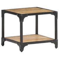 VidaXL Salontafel 40x40x36 cm massief ruw mangohout - thumbnail