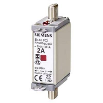 Siemens 3NA6830 Zekeringsinzetstuk Geschikt voor Zekeringsgrootte 000-4 Afmeting zekering : 0 100 A 500 V 3 stuk(s)