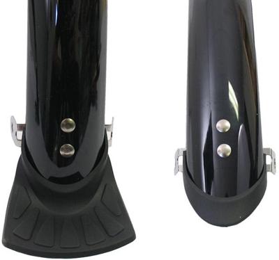 Spatbordset 28" 45 mm kunststof compleet met stangenset - zwart
