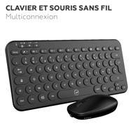 Toetsenbord en muis Mobility Lab CP420W Mini Zwart AZERTY - thumbnail
