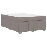 Bedframe met matras Taupe 160 x 200 cm Stof - thumbnail