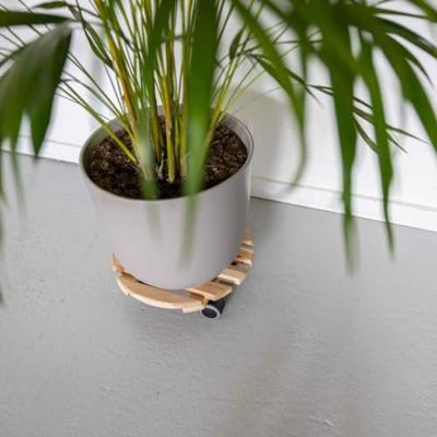 Esschert Design Plantentrolley Rond Indoor Naturel - thumbnail