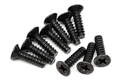 HPI - Tp. flat head screw m3 x 12mm black (Z578)