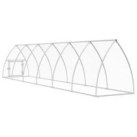 VidaXL Kippenhok 600x105x120 cm gegalvaniseerd staal zilverkleurig - thumbnail