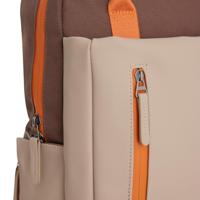 Ferron Miami Rugzak 9L Waterafstotende Laptop Rugtas 13 inch Schooltas en Werktas van PU Nylon Coffee - thumbnail