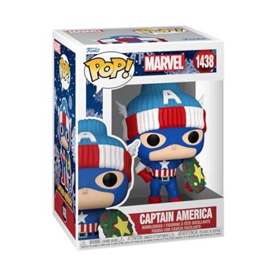 Marvel Funko Pop Vinyl: Captain America (Holiday)
