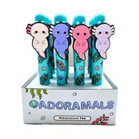 Adoramals Maddie de Axolotl Meerkleurige Pen (6 kleuren) - thumbnail