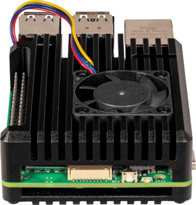 Joy-it Armor Case BLOCK ACTIVE SBC-behuizing Geschikt voor serie: Raspberry Pi® Incl. actieve koeler Zwart Joy-it Armor Case BLOCK ACTIVE SBC-behuizing Geschikt voor serie: Raspberry Pi® Incl. actieve koeler Zwart