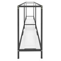 Wandtafel 200x35x75,5 cm gehard glas transparant - thumbnail