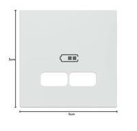Merten MEG4367-0325 Afdekking System M Polar-wit 1 stuk(s) - thumbnail