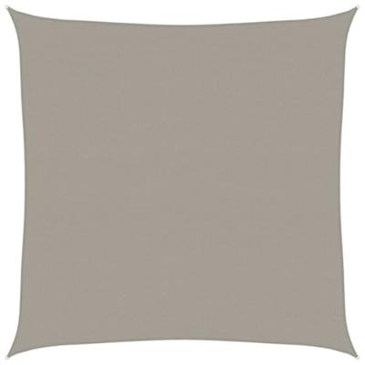 VidaXL Zonnezeil 160 g/m² vierkant 4,5x4,5 m hdpe lichtgrijs