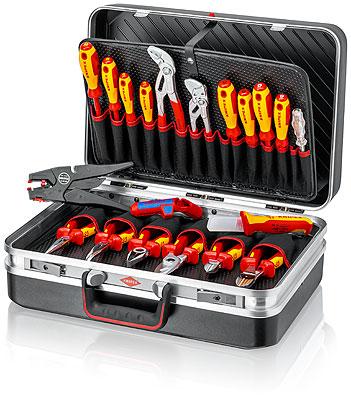 Knipex gereedschapskoffer "elektro" 20-delig - 00 21 20 Knipex gereedschapskoffer "elektro" 20-delig - 00 21 20