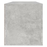 Wandschoenenkast 100x35x38 cm bewerkt hout betongrijs - thumbnail