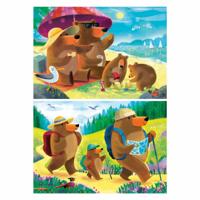 Ravensburger legpuzzel berenfamilie vakantie - 2x24st. - thumbnail