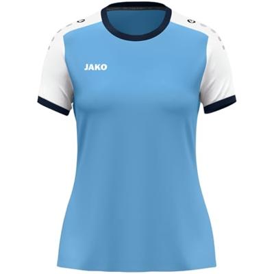 JAKO 4270D Shirt Dynamic Km Dames - Hemelsblauw/Wit/Marine - S (34/36)