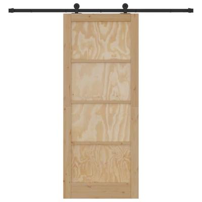 Schuifdeur met Bevestigingsset 'ORKDAL'Massief Houten Vuren