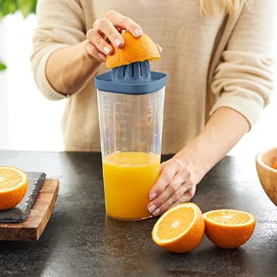 Rotho Loft Shaker met Pers 1L Horizon Blauw/Transparant - thumbnail