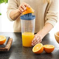 Rotho Loft Shaker met Pers 1L Horizon Blauw/Transparant - thumbnail