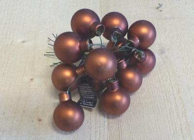 Kerstballetjes glasballetjes oranje mat Warentuin Mix - Warentuin mix