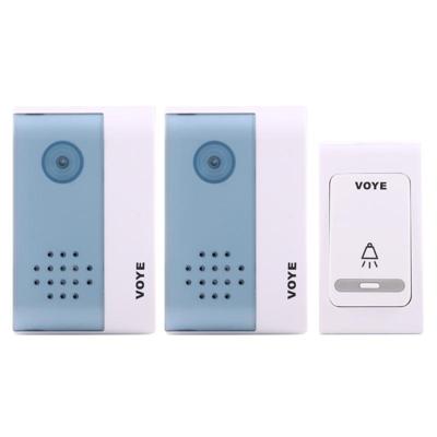 VOYE V004B2 draadloze Smart Music Home deurbel met Dual ontvanger afstandsbediening afstand: 120m (openlucht)