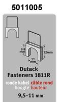 Dutack Kabelniet 1811 Cnk 12mm blister/200 st. - 5011005 - thumbnail