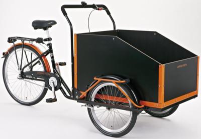 Pfautec transportfiets "jumbo" (#1) cargo bike pfau-tec jumbo 20/26 3sp black