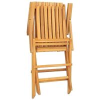 Tuinstoelen inklapbaar 2 st 61x67x90 cm massief teakhout - thumbnail