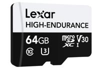 Micro SD-Kaart Lexar High-Endurance 64 GB - thumbnail