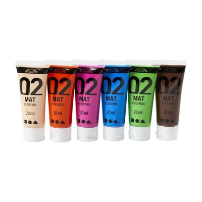 Creativ Company Acrylverf verschillende kleuren, 02 - matt, 6x20ml Creativ Company Acrylverf verschillende kleuren, 02 - matt, 6x20ml