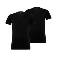 Levi's Men V-Neck Jet Black 2-Pack-M - thumbnail