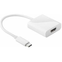 USB-C naar HDMI kabel - 3840*2160p @ 60Hz & 3D - USB-C adapterkabel - 0,2 meter - Wit - thumbnail