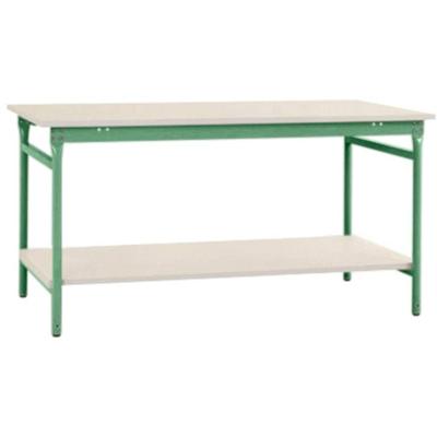 Manuflex BB5201.6011 Compleet bijzettafel basis stationair met melamine schijf + legplank, bxdxh: 750 x 500 x 780 mm Reseda groen (RAL 9010) Manuflex BB5201.6011 Compleet bijzettafel basis stationair met melamine schijf + legplank, bxdxh: 750 x 500 x 780 mm Reseda groen (RAL 9010)