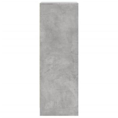 Dressoir met LED 42,5x34x100 cm bewerkt hout betongrijs