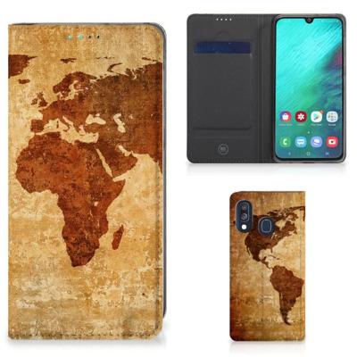 Samsung Galaxy A40 | Book Cover | Wereldkaart