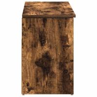 Schoenenbank 102x30,5x45 cm bewerkt hout gerookt eikenkleurig - thumbnail