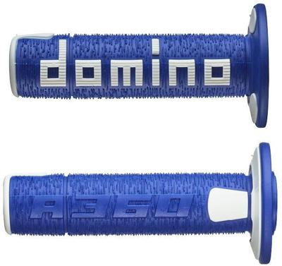 Domino rubber handvat "a360 rubber grip a360 bl/we 120/123mm closed