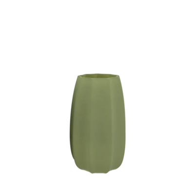 Luxx majestueuze lichtgroene vaas Arches 14x14x18cm