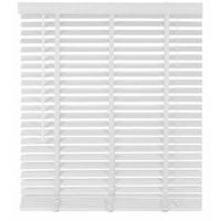 Jaloezie Hout Wit - Hout - 140x130x5cm (BxHxD) - thumbnail