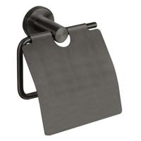 Best-Design "Moya" Toiletrolhouder Met Klep Gunmetal - thumbnail