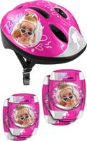 Set van Helm en Kniebeschermers Barbie - thumbnail