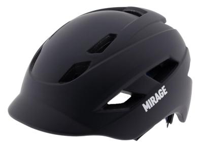 Mirage urban helm e-bike led 55-58cm mat zwart Mirage urban helm e-bike led 55-58cm mat zwart