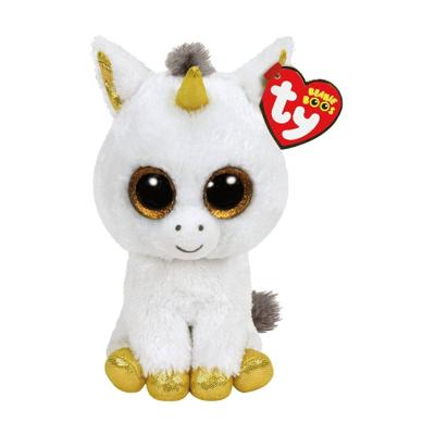 TY beanie witte eenhoorn pegasus knuffel 15cm