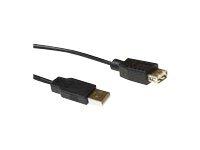 ACT usb 2.0 verlengkabel usb a man usb a vrouw zwart 1.8 m - thumbnail