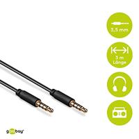 goobay AUX audio connector kabel, 3,5mm stereo - thumbnail