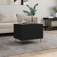 Salontafel 60x44,5x45 cm bewerkt hout zwart - thumbnail