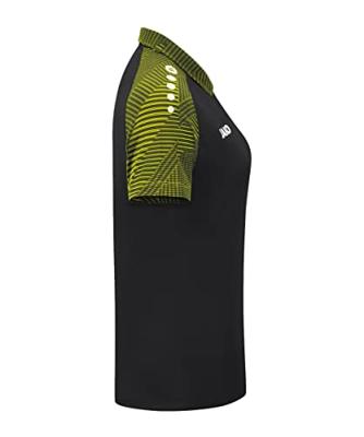 JAKO 6322D Polo Performance Dames - Zwart/Zachtgeel - 36