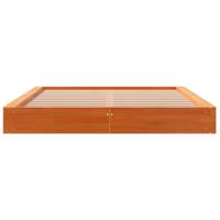 Bedframe massief grenenhout wasbruin 160x200 cm - thumbnail